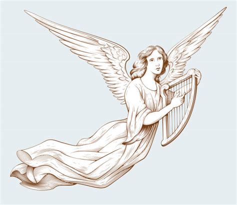 Women Angel Vector Clipart