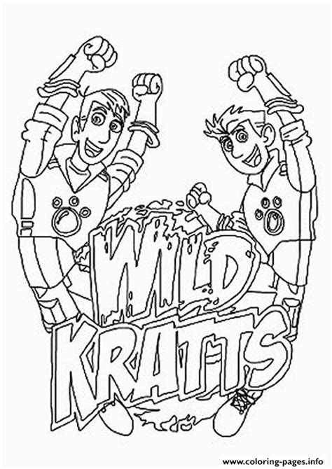 Gambar Wild Kratts Logo Coloring Pages Printable Pdf Di Rebanas Rebanas