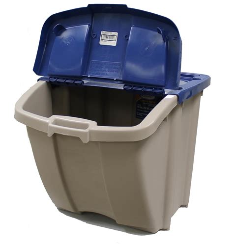 Suncast Bh181812 Storage Trend 18 Gallon 72 Quart Stacking Tote Bin