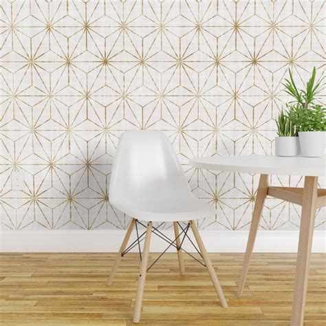 Peel And Stick Removable Wallpaper Geometric Abstract Stars Modern Star