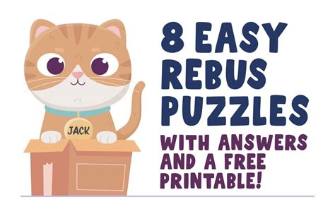 8 Easy Rebus Puzzles With Answers Thats So Montessori