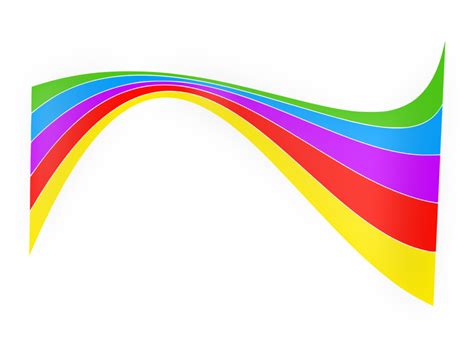 Public Domain Clip Art Image Shiny Rainbow Ribbon Id