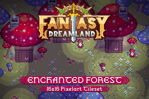 2d Topdown Enchanted Forest 16x16 Tileset 2d Environments Unity