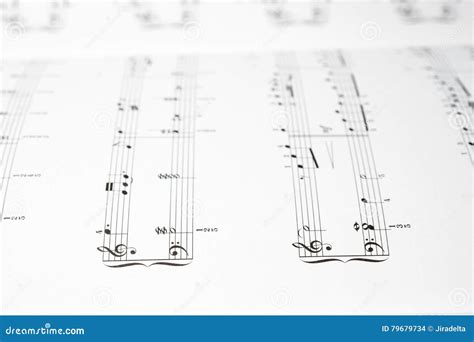 Music Score Sheet Stock Photo Image Of Piano Melody 79679734