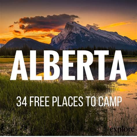 34 Free Campsites In Alberta Alberta Travel Winter Camping Alberta