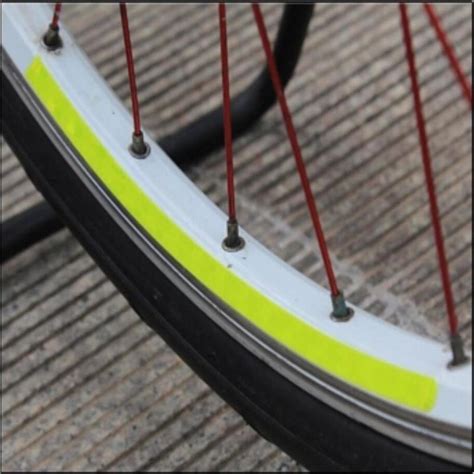 Leo 16 Strips Wheel Sticker Reflective Rim Stripe Tape Mtb Road Bike