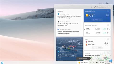 Microsoft Windows 10 Taskbar Gets New Widget With News Weather Updates