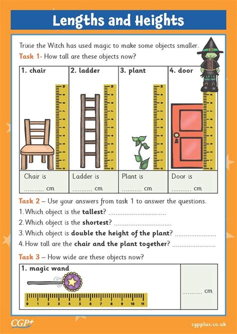 Lengths And Heights Year 1 Cgp Plus
