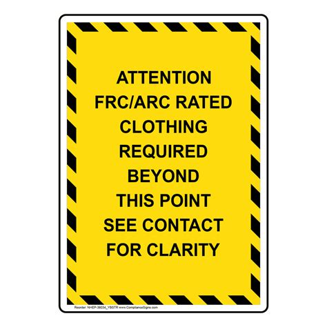 Portrait Attention Frcarc Rated Clothing Sign Nhep 36034ybstr
