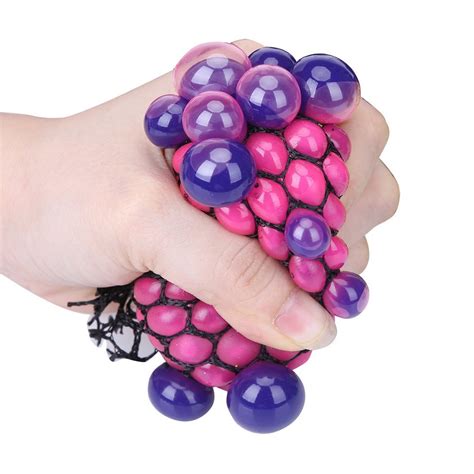 Buy Stress Balls Squishy Mesh Ball Grape Funny Squeeze Stress Reliever