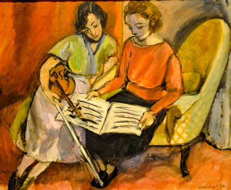 Henri Matisse The Music Lesson Two Women Seated On A Divan 1921 At