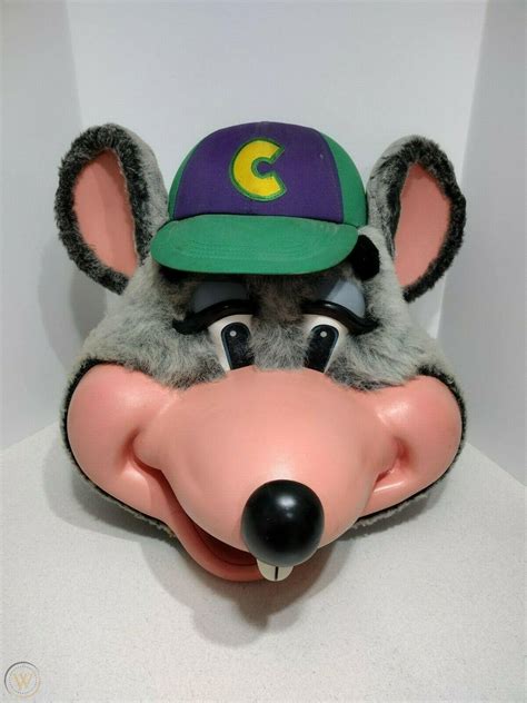 Extremely Rare Chuck E Cheese Mascot Costume Head Only Used As Is