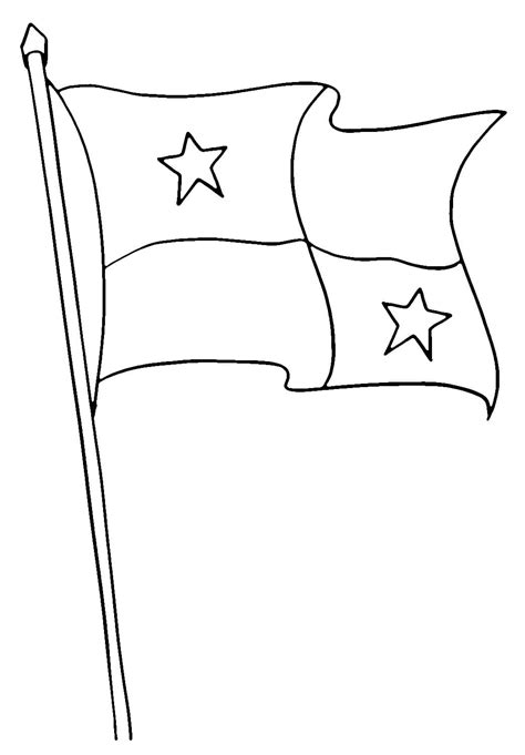 Dibujos De Imagen De La Bandera De Panam Para Colorear Para Colorear