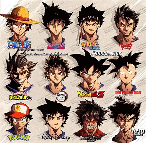 Goku In Different Styles Anime Style Anime Drawing Styles Anime