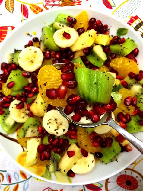 Pomegranate Winter Fruit Salad Recipe Easy And Festive Melanie Cooks