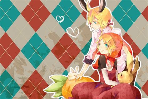 Bunny Power Cute Vocaloid Anime Bunny Ears Bunnies Rin And Len