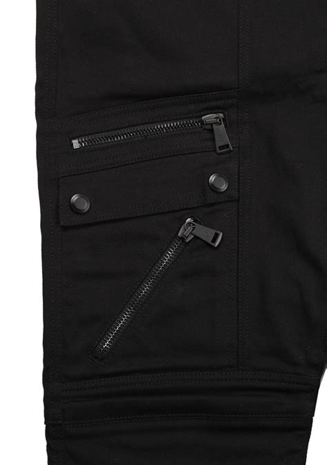 Ralph Lauren Purple Label Black Cargo Moto Jeans Size 56 40 Us