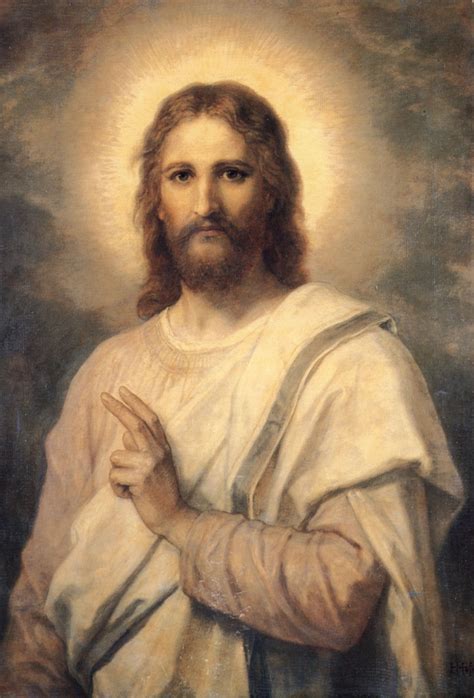 A Painting Of Jesus By Heinrich Hoffmann Often Called Portrait In