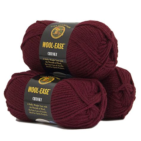 Wool Ease Chunky Yarn Pack Of 3 Lion Brand Yarn Yarn Crochet Store