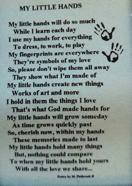 My Little Hands Poem Hands Poem Poems Wipes