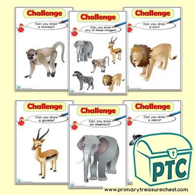 Here are 15 south african animals you should have heard about. African Animals ICT Challenge Cards - ICT in the Early Years - EYFS - Continuous Provision in ...