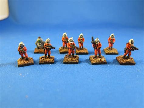 15mm Sci Fi Miniatures Stargrunt Space Infantry With Robot By Gzg