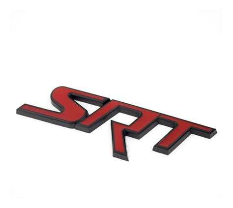 Emblema Parrilla Metalico Dodge Srt Challenger Charger Rojo Mercado Libre