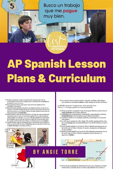Ap Spanish Lesson Plans And Curriculum For An Entire Year Vista Higher Learning Spanish Lesson