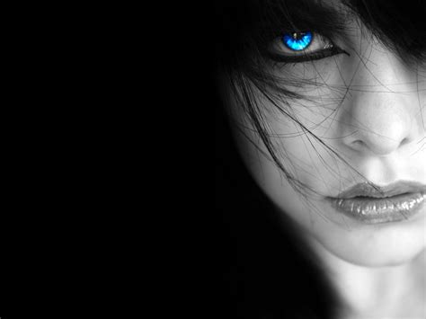 cool spooky blue eyed babe hd wallpaper ~ the wallpaper database