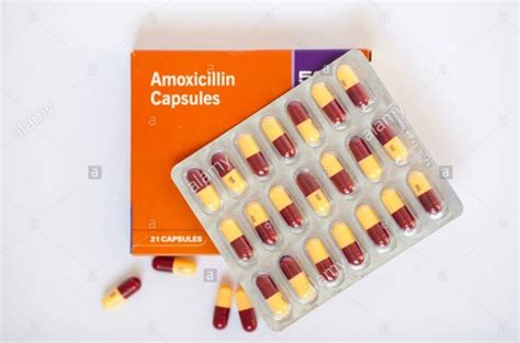 Amoxicillin Antibiotic Capsules For Treat Variety Of Infections