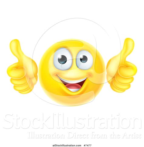 Vector Illustration Of A 3d Happy Yellow Smiley Emoji Emoticon Face