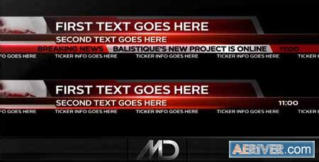 Videohive Broadcast News Lower Thirds 504231 Free