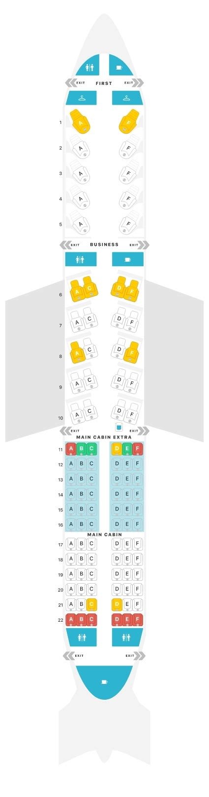 Airbus Industrie A Sharklets American Airlines Seating Chart