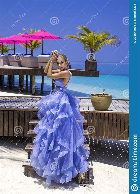 Summer Fashion Elegant Fashion Model Stock Photo Image Of Beautiful