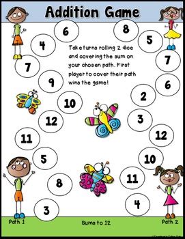 This game is coming soon! Addition Dice Games Kids Theme by Teacher's Take-Out | TpT