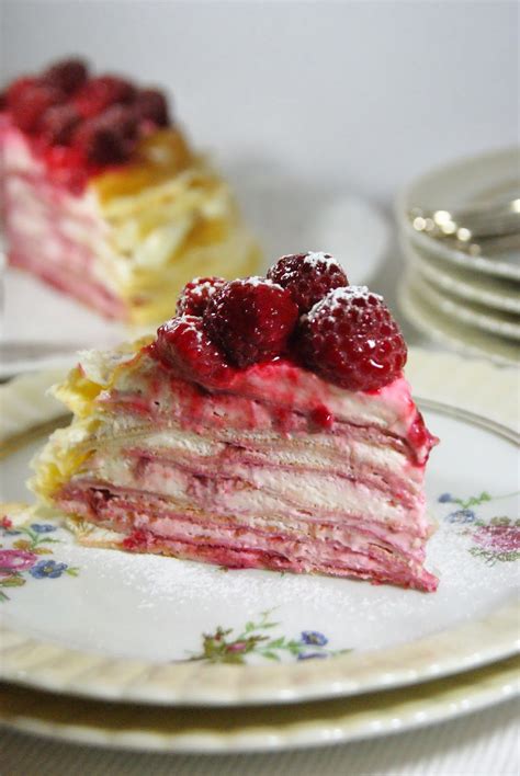 Mes petites fiches cuisine Gâteau de crêpes citron framboise façon