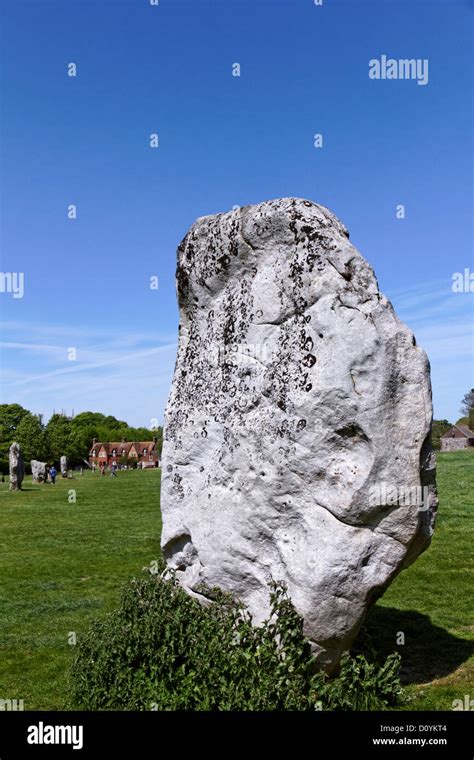 Neolithic Standing Stone In The Avebury Ring Avebury Wiltshire