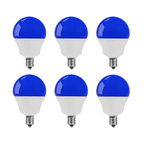 Yansun Blue G14 Led Light Bulbs 40w Equivalent 5w E12 Candelabra