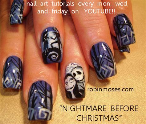 Robin Moses Nail Art Nail Art Nightmare Before Christmas Nails