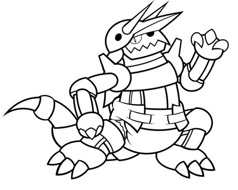 Pokemon Aggron Coloring Pages