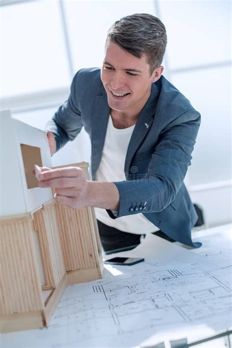 Male Designer Working With Layouts For A New Project Stock Image