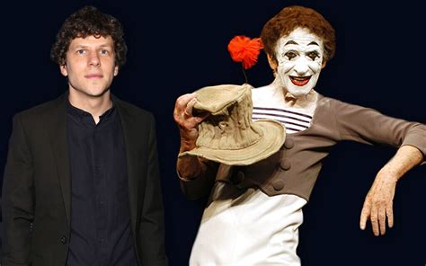 I'll do anything i can, short of taking my shirt off.. Jesse Eisenberg feels link to Marcel Marceau who he plays ...