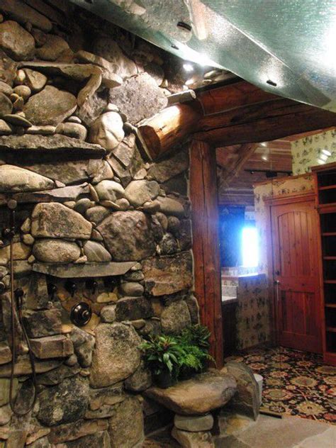Waterfall Shower Stone Shower Walls Indoor Waterfall