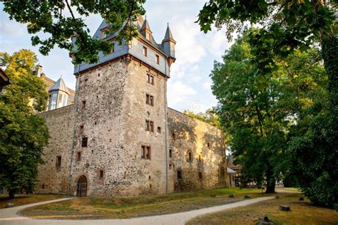 German Fairytale Castle In Summer Landscape Castle Romrod In Hesse