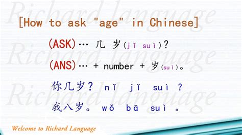 Learn To Say How Old And Years Old In Chinese Hsk 1 中文几岁的说法