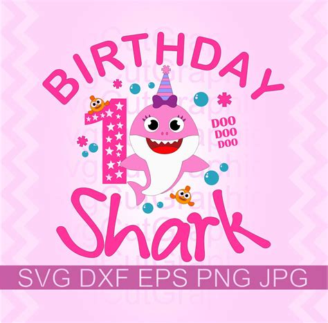 Baby Shark verjaardag SVG baby Shark PNG afdrukbare baby image 0 | Baby