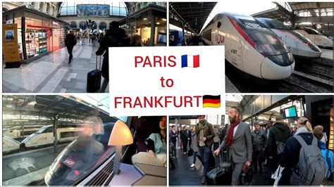 Paris To Frankfurt With Tgv Duplex High Speed Train First Class 4k