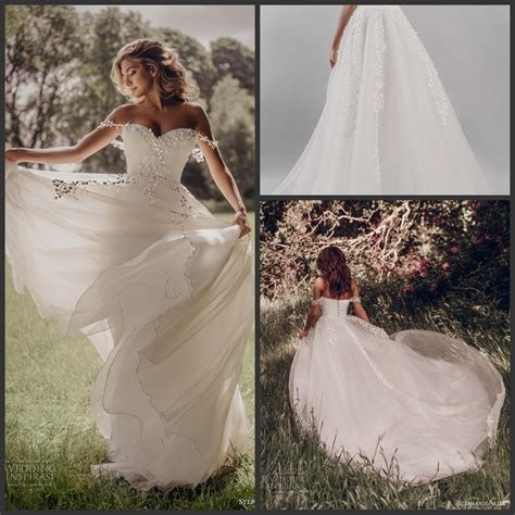 Off Shoulder Bridal Gown Lace Leaves Beach Boho Wedding Dress Lb1904