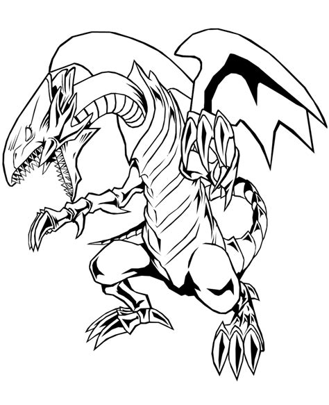 Blue Eyes White Dragon Pages Coloring Pages
