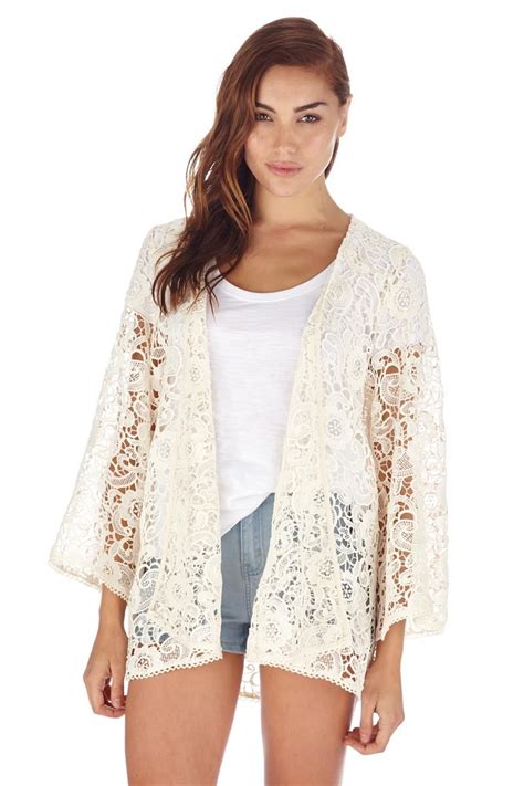 Hallie Lace Kimono Jacket Latest Fashion For Women Women Lace Kimono